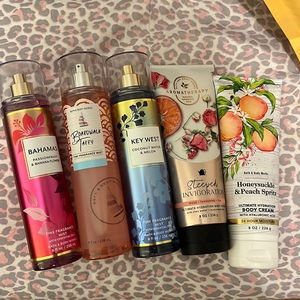 bundle of b&bw brand new lotions & sprays